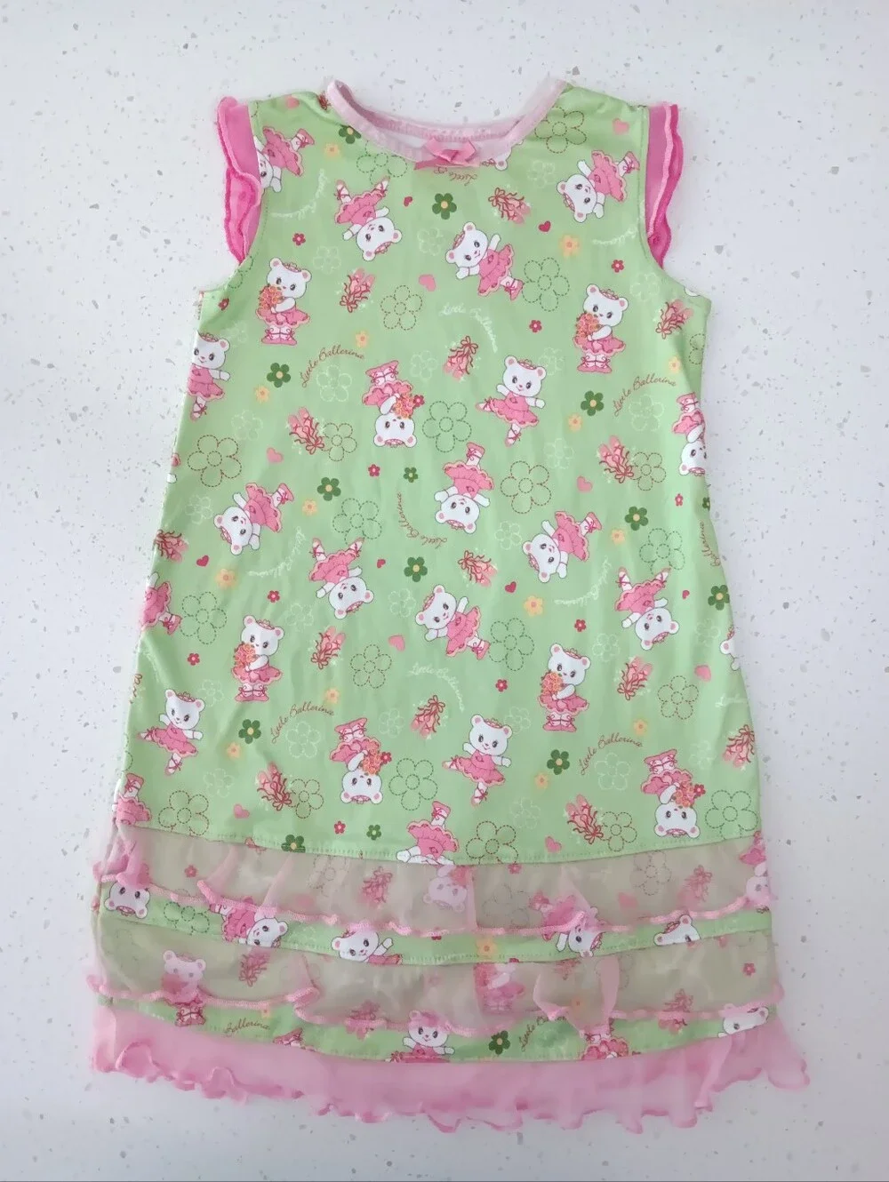 Vintage Precious Little Ballerina Girls' Pajamas 2-Piece Set Size 3T